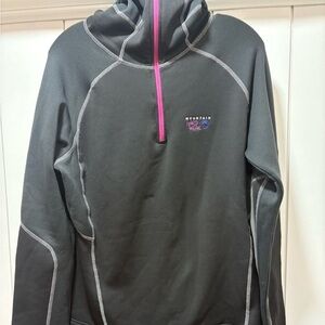 Mountain Hardwear Gray Hoodie with Pink Accent